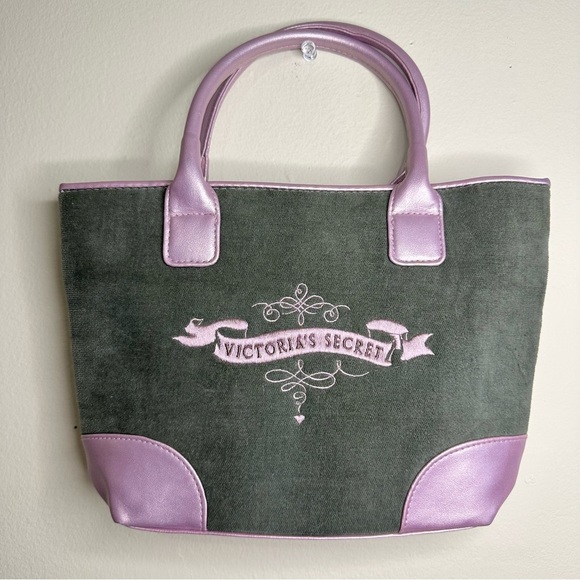 Victoria's Secret Y2K Olive and Lavender Mini Baby Bag - Picture 2 of 6